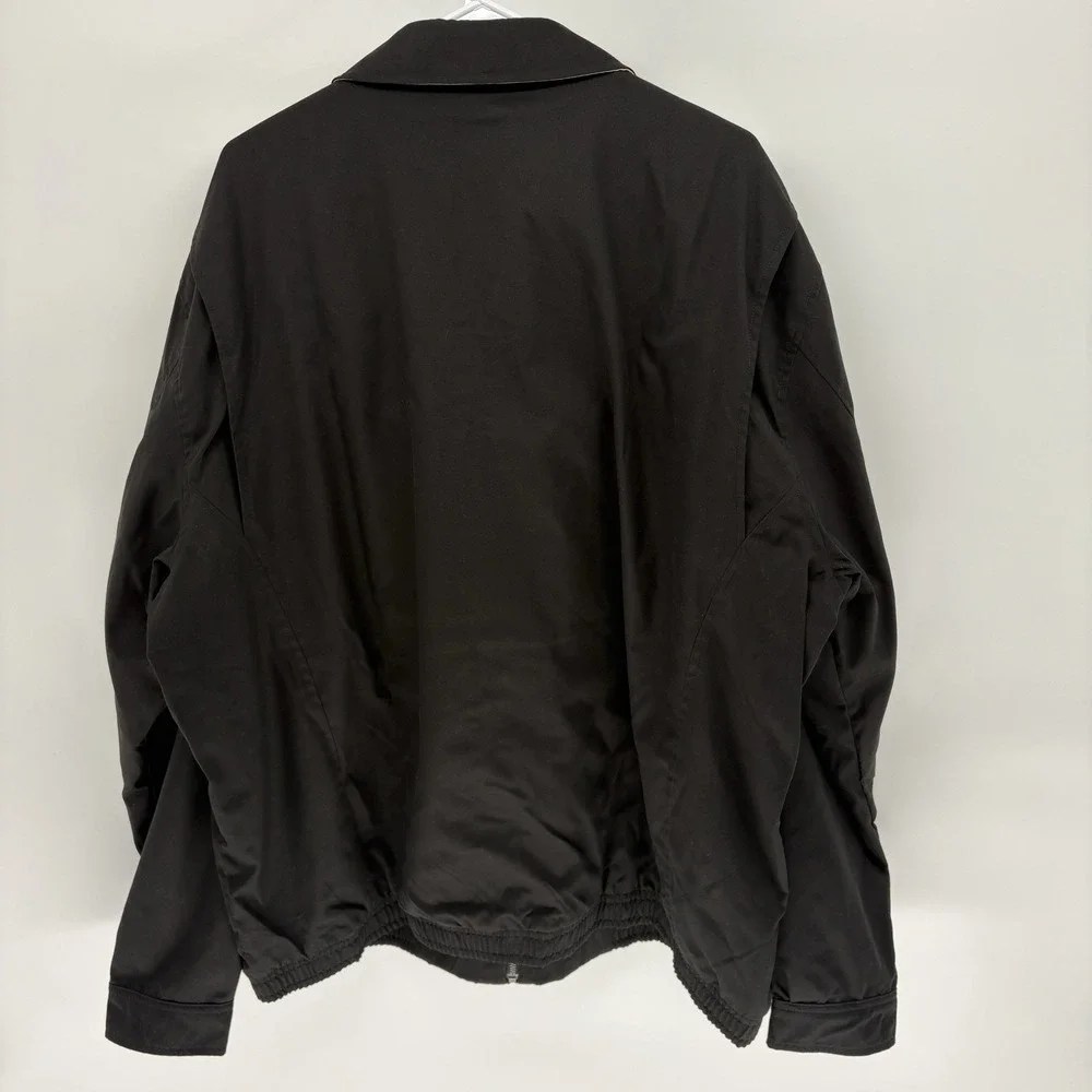 Polo Ralph Lauren Black Harrington Jacket Plaid Lined Coach Preppy Men 2XL Tall